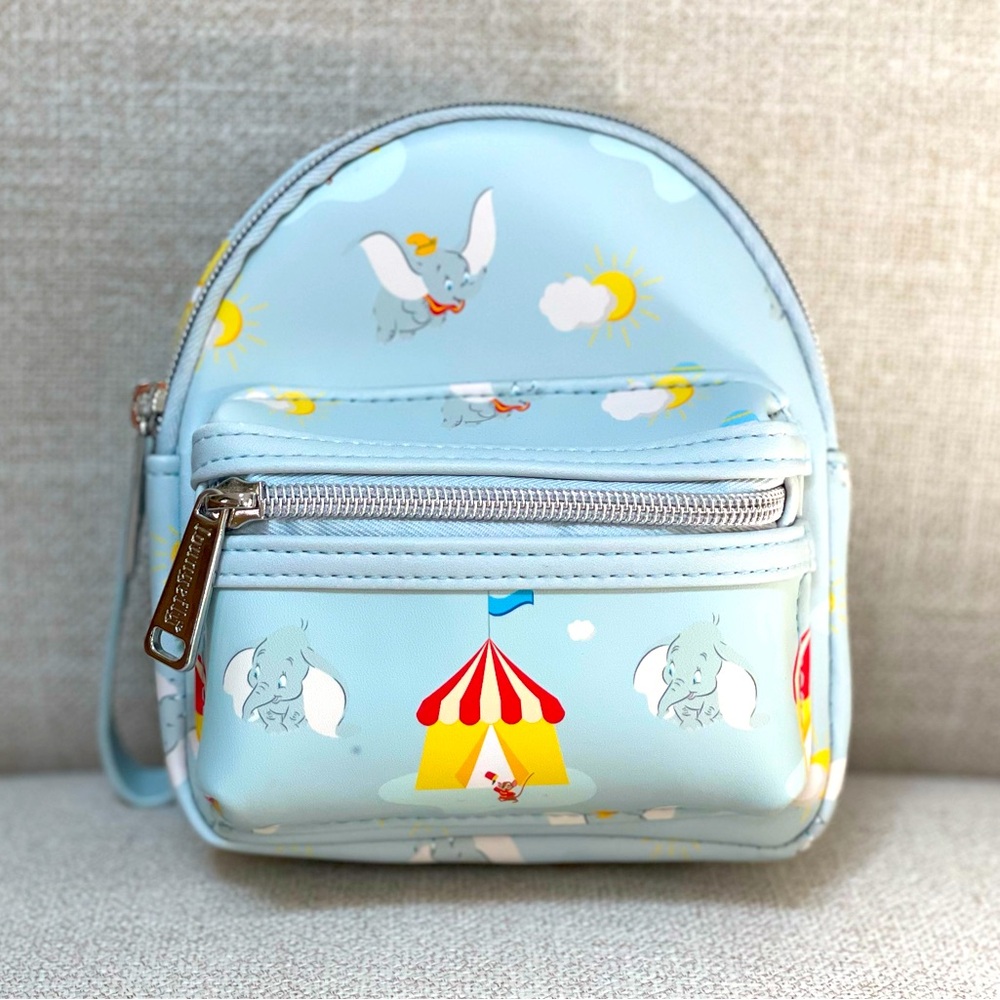 Disney Parks Loungefly Dumbo Wristlet Backpack